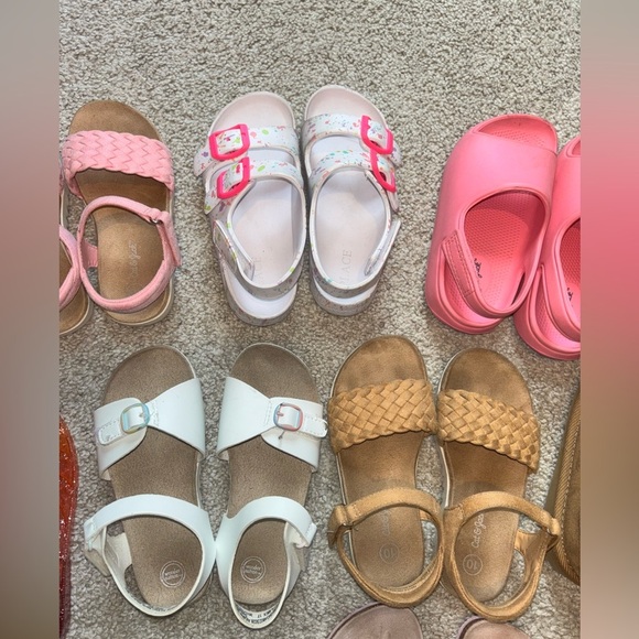 Toddler Girl Size 10 Sandals Shoe Lot - Picture 3 of 14